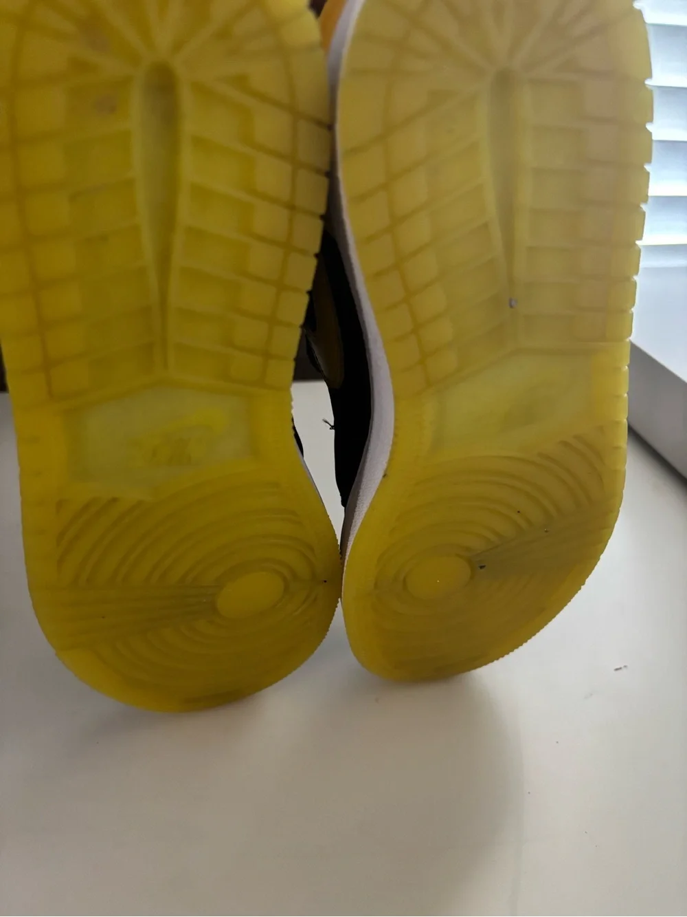 Jordan Mid-Top Sneakers in Black and Yellow